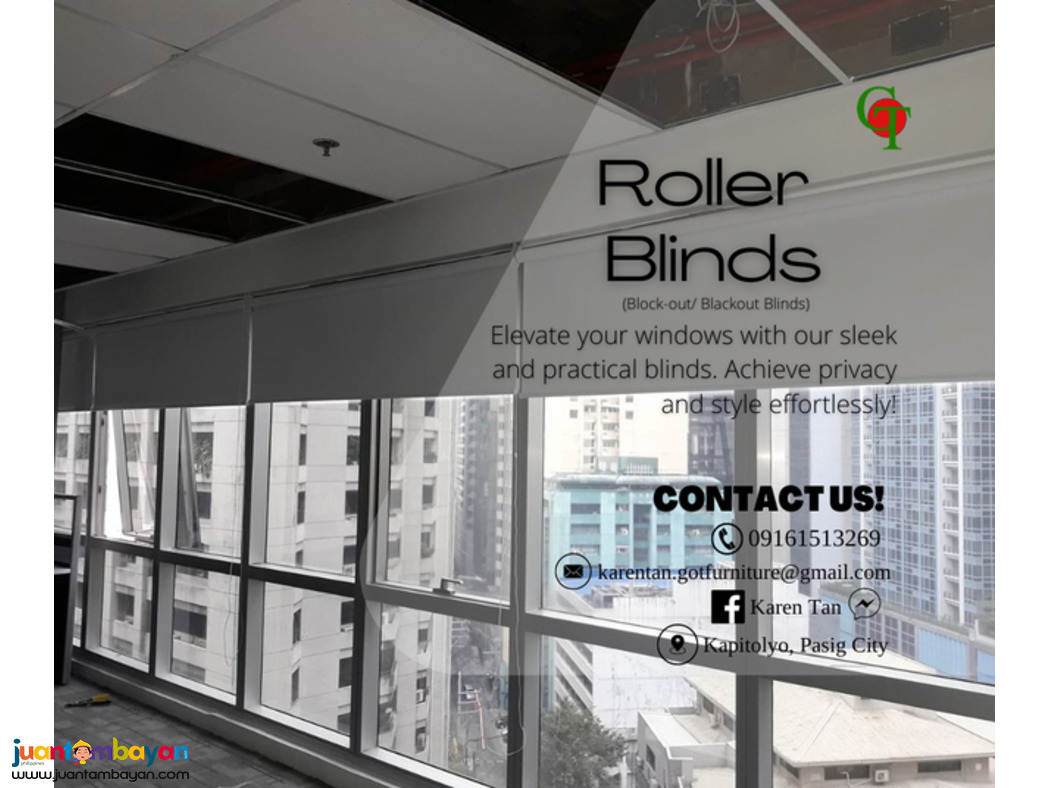 Blackout Blinds | Roller blinds | Sunscreen Blinds.