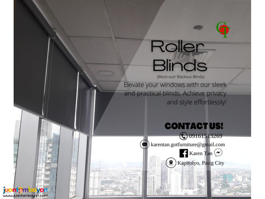 Blackout Blinds | Roller blinds | Sunscreen Blinds.