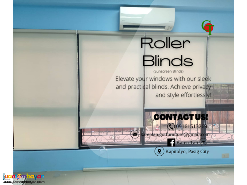 Blackout Blinds | Roller blinds | Sunscreen Blinds.