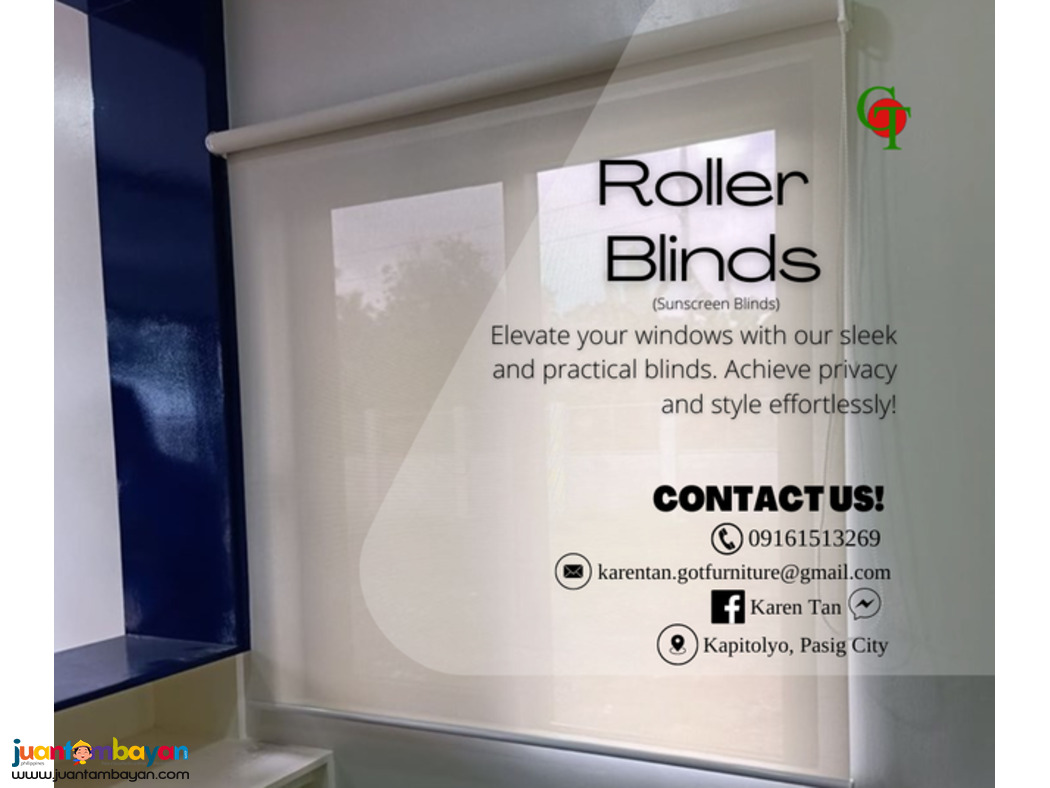 Blackout Blinds | Roller blinds | Sunscreen Blinds.