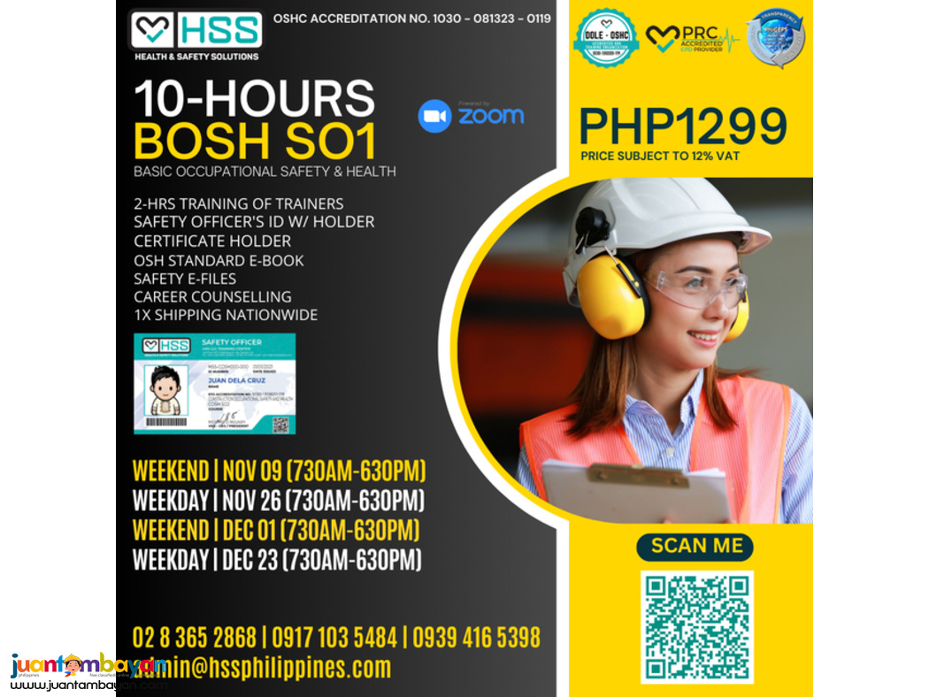 DOLE ACCREDITED OSH TRAINING WEBINAR