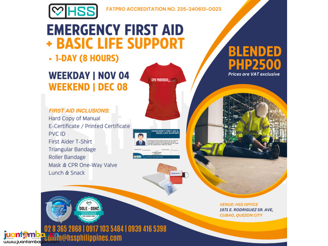 Emergency First Aid + BLS